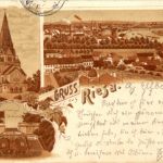Gruss aus riesa - Litho