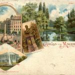 Gruss vom Magdeburg - Litho