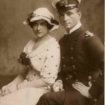 Kapitänleutnant Weddigen mit Gemahlin