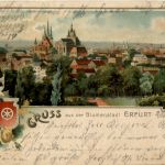 Gruss aus Erfurt - Litho