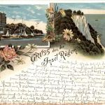 Gruss von der Insel Rügen - Litho