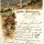 Gruss aus Friedrichroda - Litho