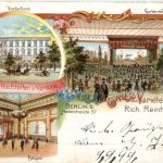 Berlin - Gruss vom Variete Theater - Litho