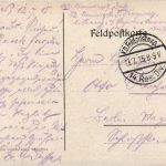 Stellung Chevreux - Feldpost