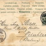 Chemnitz - Litho - Prägekarte