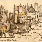 Dresden - Gruss aus der Alten Stadt - Litho