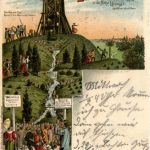 Leipzig - Gruss vom Aschenberg - Litho