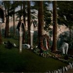 Soldaten graben ein Grab - Feldpost