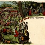 Gruss vom Maienfest Göppingen - Litho