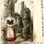 Bärbele vom Lichtenstein - Litho