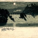 Gruss vom Rheinfall - Litho