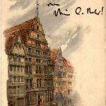 Hannover - Leibnitz Haus - Litho