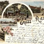 Gruss aus Riesa - Litho