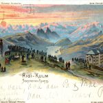 Rigi Kulm - Sonnenaufgang - Litho