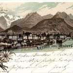 Gruss aus Interlaken - Litho