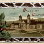 Gruss aus Einsiedeln - Litho - Prägekarte
