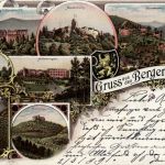 Gruss aus den Bergen der Pfalz - Litho