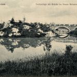 Berlin Dahlem - Teichanlage mit Brücke