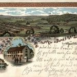 Gruss vom Truppen Übungsplatz bei Münsingen - Litho