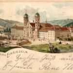 Gruss au Einsiedeln - Litho