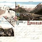 Gruss aus Engelberg - Litho