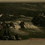 Rheinfall bei Schaffhausen - Litho