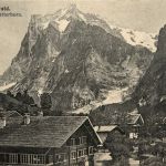 Grindelwald - Strasse und Wetterhorn
