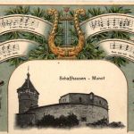 Schaffhausen - Litho - Prägekarte