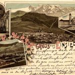 Gruss vaus Einsiedeln - Litho