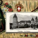 Yverdon - Le Chateau - Litho