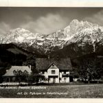 Admont, Mühlau, Pension Alpenheim mit Gr. Pyhrgas u. Scheiblingstein