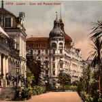 Luzern - Quai mit Palace Hotel
