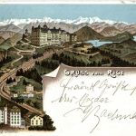 Gruss vom Rigi - Litho