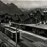 Sarnen - Bahnhof mit Eisenbahn