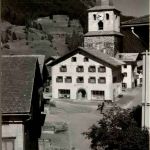 Dorfplatz in Bergün