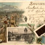 Souvenir Lucerrne - Werbekarte suchard - Litho
