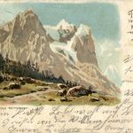 Wetterhorn - Litho - Werbekarte Moskopf Fahr