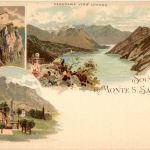 Souvenir du Monte S Salvatore - Litho