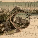 Gruss aus Schreibers Hotels Rigi - Litho