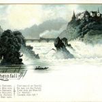 Gruss vom Rheinfall - Litho