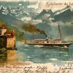 Souvenir du Lac Leman - Litho