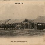 Tonkin - Defile des Gendarmes a Cheval