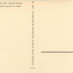 Freiburg - Kaufhause - Künstlerkarte H. v. Geyer