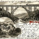 Gruss aus Müngsten - Litho