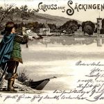 Gruss aus Säckingen - Litho