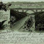Gruss von der Kaiser Wilhelm Brücke - Litho