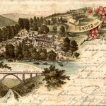 Gruss asu Müngsten - Litho