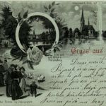 Gruss aus Leipzig - Litho