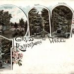 Gruss vom Kaffeehaus bei Varel - Litho