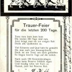 Trauer Feier